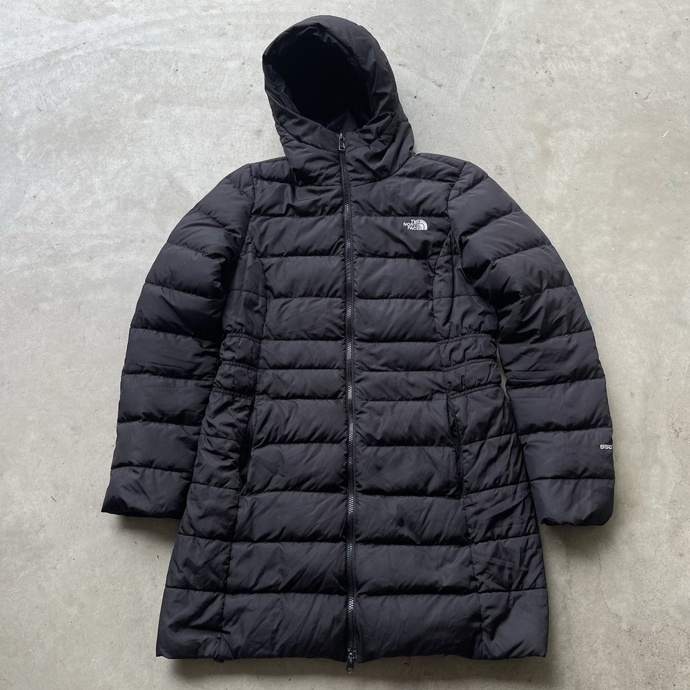 The North Face 550 Fill Down Hooded  Gotham II Parka Flare BLACK Women's M